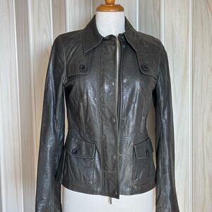Vince Dark Leather Jacket